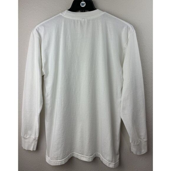 Vintage Large RUSK Beauty Hair Care White Long Sleeve Shirt - Picture 2 of 8